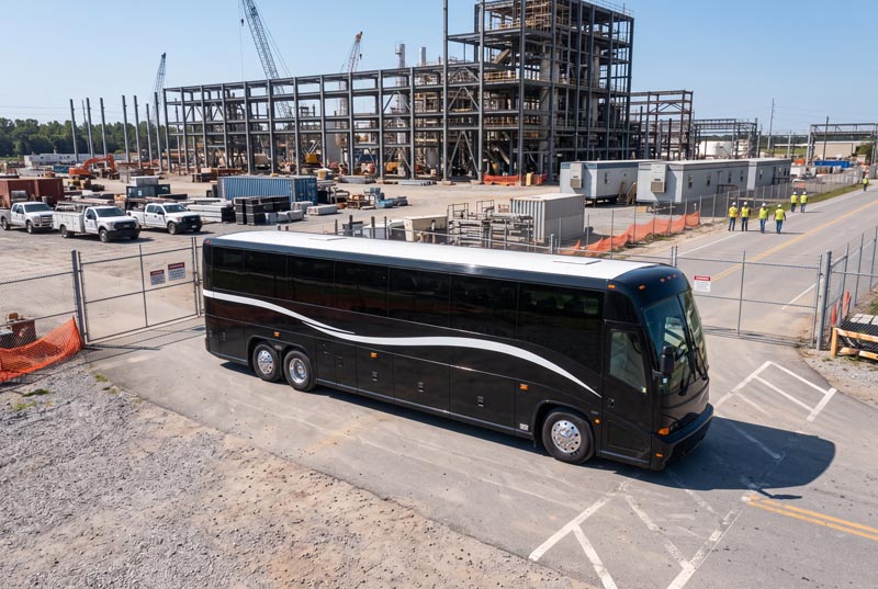 Construction Site Shuttle Bus Rentals in West Valley City, UT